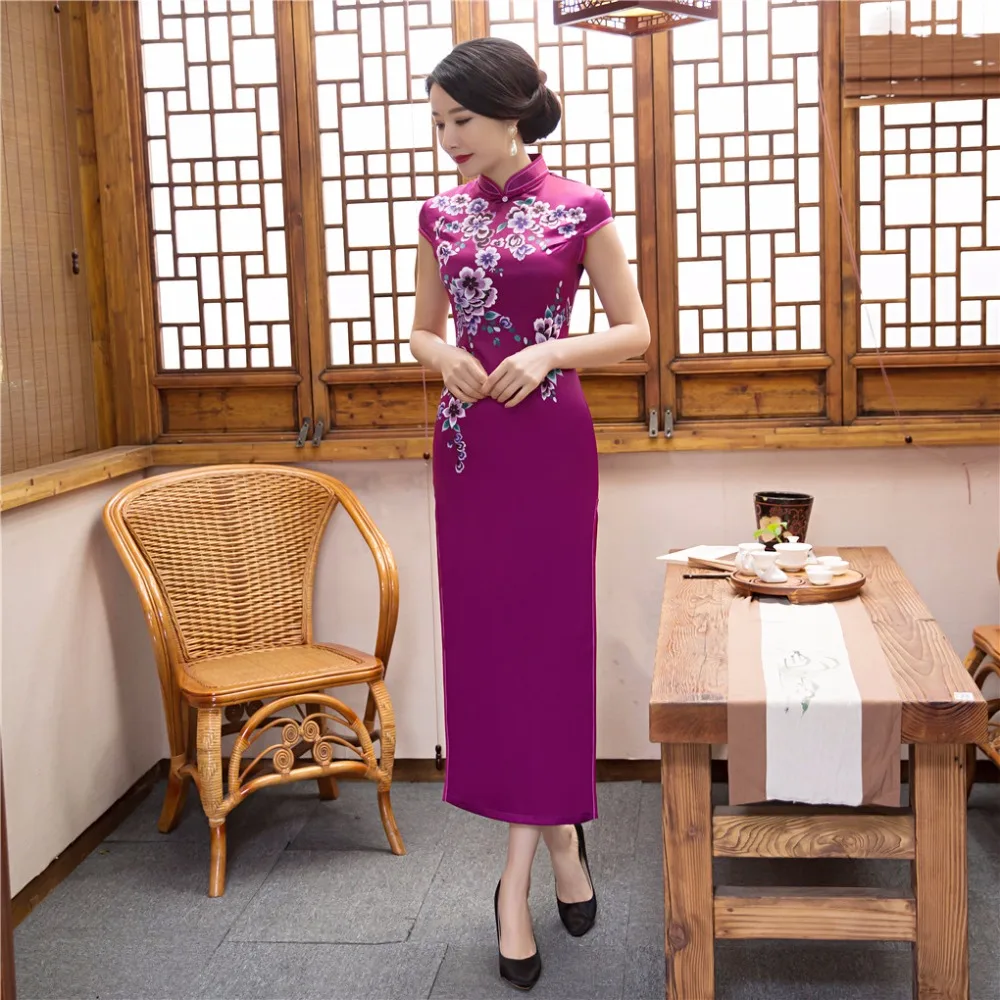 Шанхай история китайская Невеста Qipao длинное китайское стильное платье Кружева традиционный ченсам китайское платье восточное платье 3 цвета