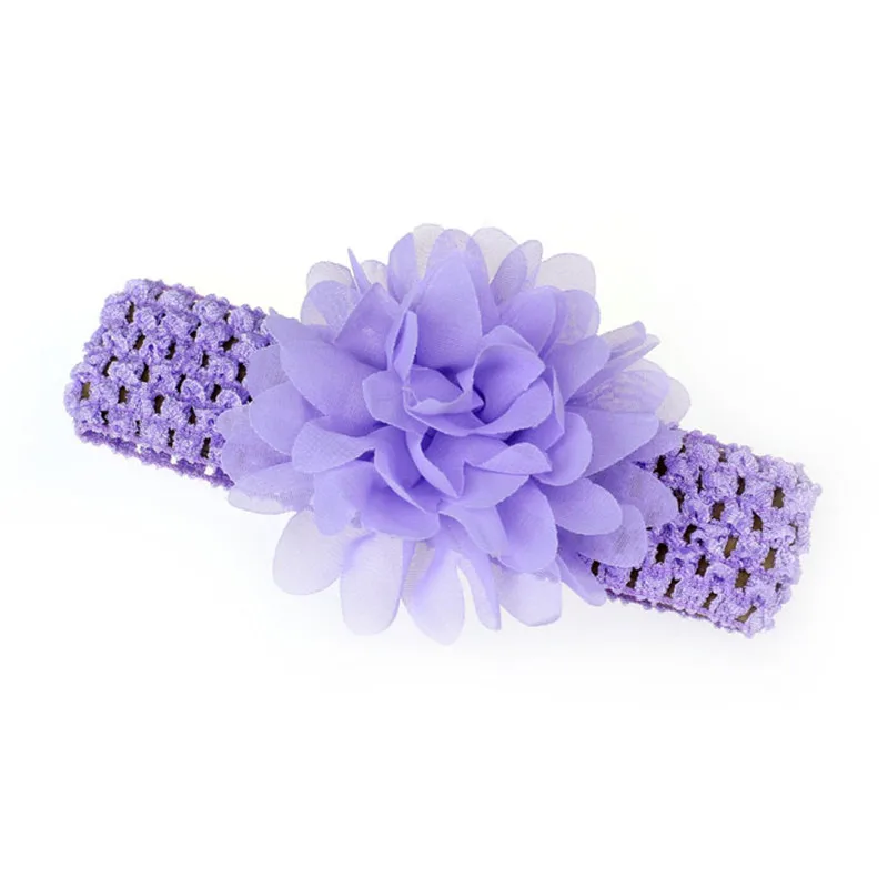 10 шт. шифоновое кольцо для волос с цветами маленьких девочек D @