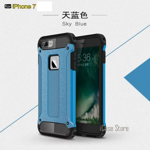 Закаленное стекло + телефон случаи Роскошный чехол для iPhone 7 Чехол Iphon мобильного
