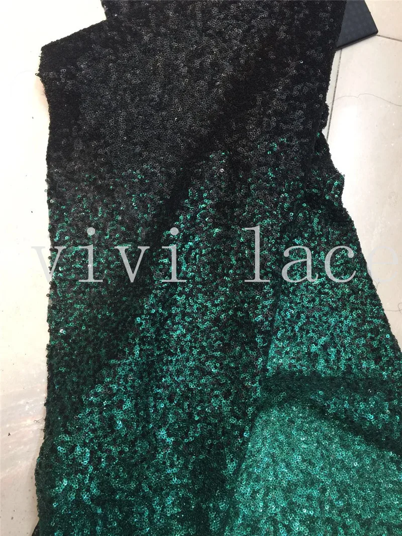 stock 5 yards zp001#green mix black sequin best quality dobby net mesh dress lace for bridal wedding dress/sawing | Дом и сад