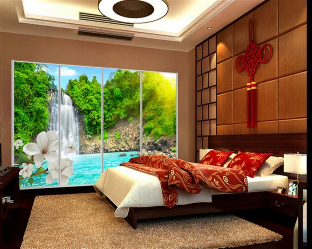 Большой индивидуальный Beibehang Любой Размер HD падения воды цветок фото обои