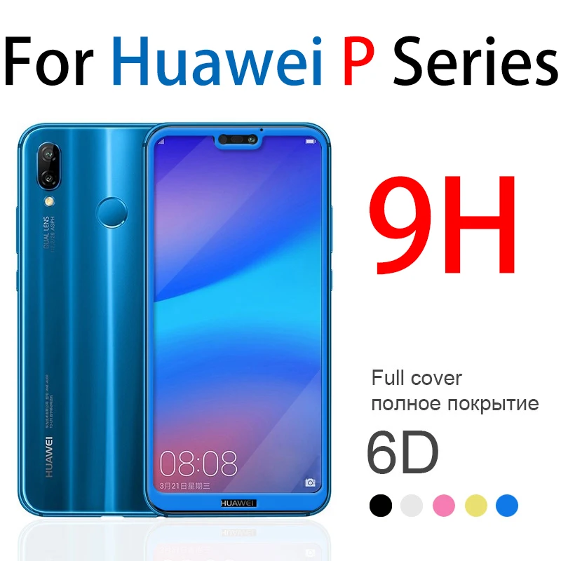 Защитная пленка 9H для экрана Huawei p20 lite full 360 HD закаленное стекло P10 pro plus Передняя