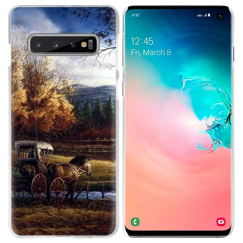 Horse чехол в виде животного для samsung Galaxy S10 5G S10e S9 S8 M30 M20 M10 J4 J6 плюс J8 Note 8 9 чистой твёрдой ПВХ чехол для телефона Fundas