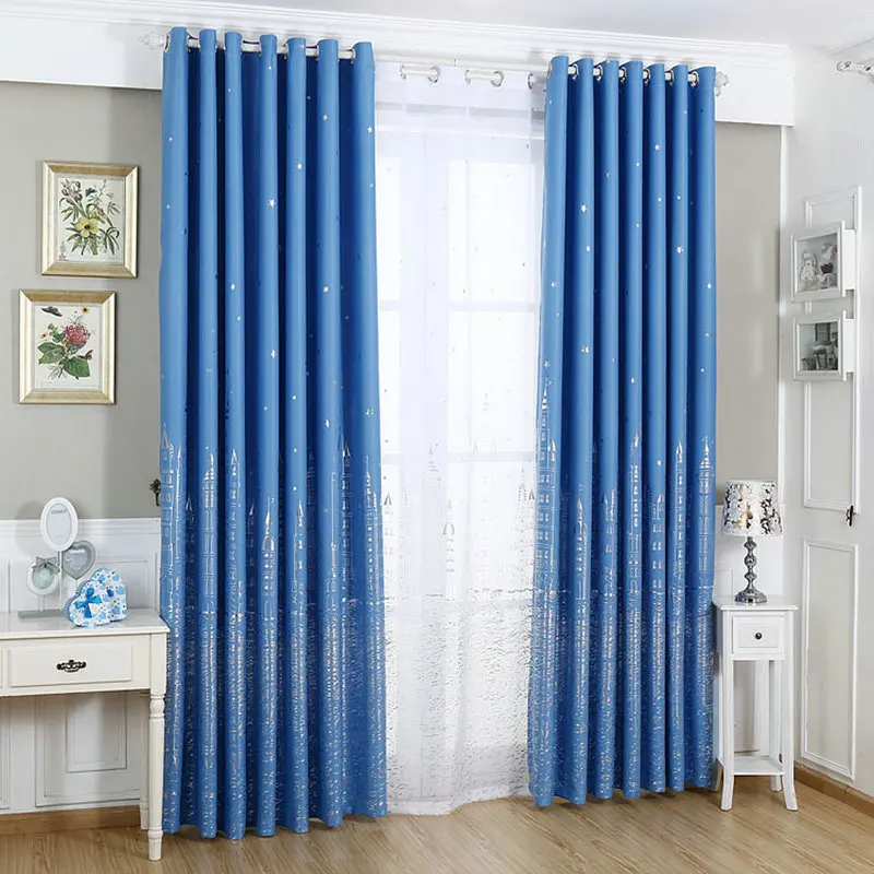 2017 новое поступление с принтом &quotзамок&quot светонепроницаемые шторы для детской