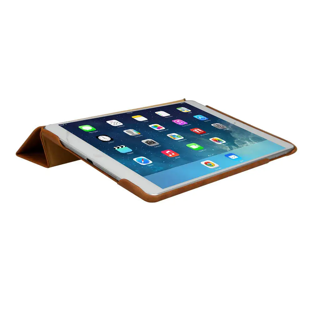Jisoncase Винтажный чехол для планшета iPad 9 7 2017 натуральная кожа откидные Чехлы