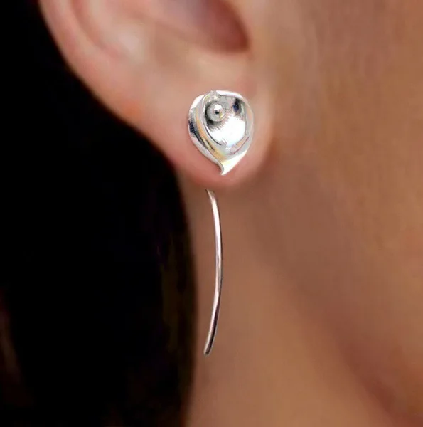 

Wedding Ear Women Fashion Jewelry Earring Hook Dangle Drop Silver Plated