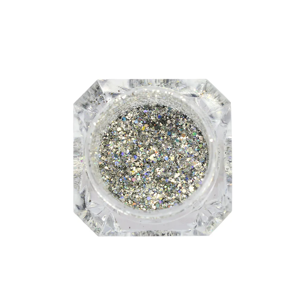 Голографические алмазные хлопья для ногтей сделай сам голографические