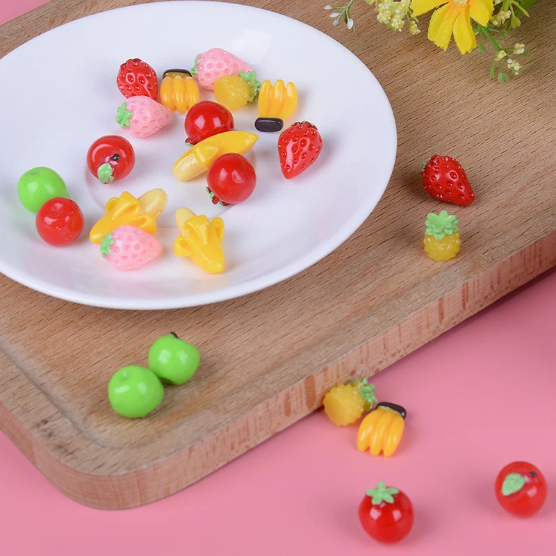 3Pcs Resin Artificial Fake Miniature Food Fruit Banana Play DollHouse Toy Decorative Craft | Игрушки и хобби