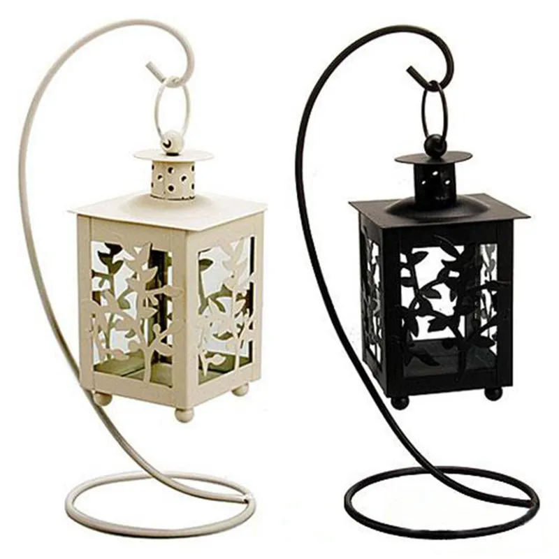 Домашний декор морокканский подсвечник Железный LED лампа романтический