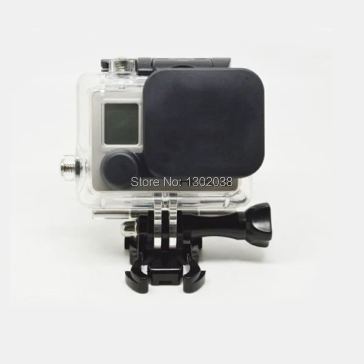 Черная защитная крышка объектива для Gopro hero 3 с боковой дверью Крышка