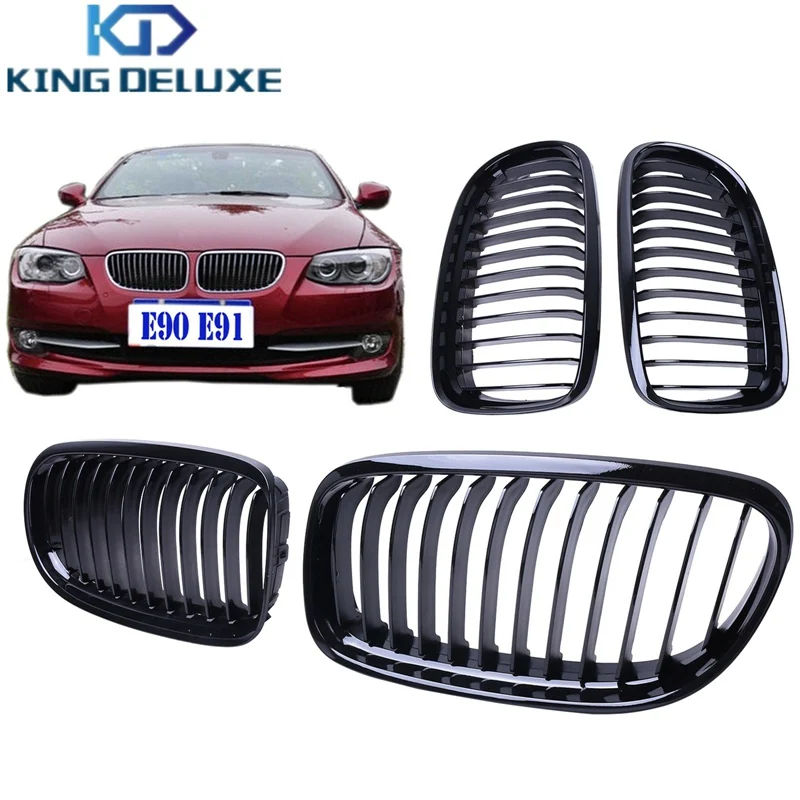 Передняя решетка радиатора для BMW E90 E91 LCI 3 серии 325i 328i 335i седан 2009 2010 2011 черный