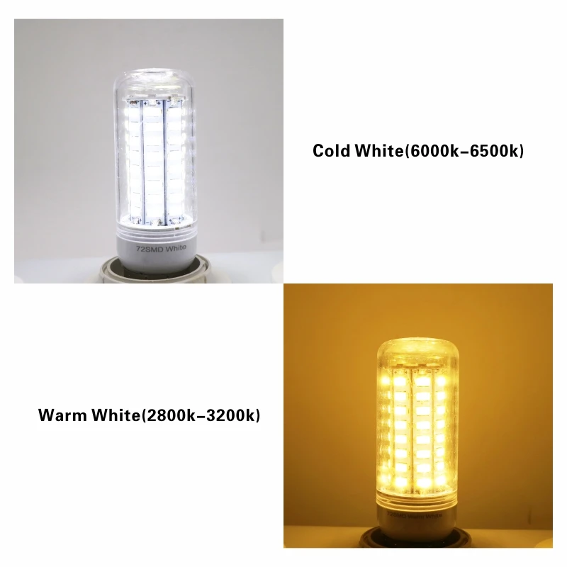 Светодиодная лампочка E27 E14 220 В SMD 5730 светодиодсветильник G9 24 36 48 56 69 72