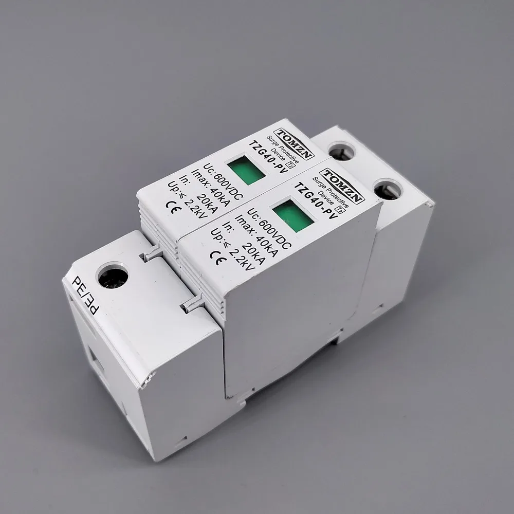 Защитное устройство от перенапряжения SPD DC 600V 20KA ~ 40KA House|house surge protector|spd dcsurge protector