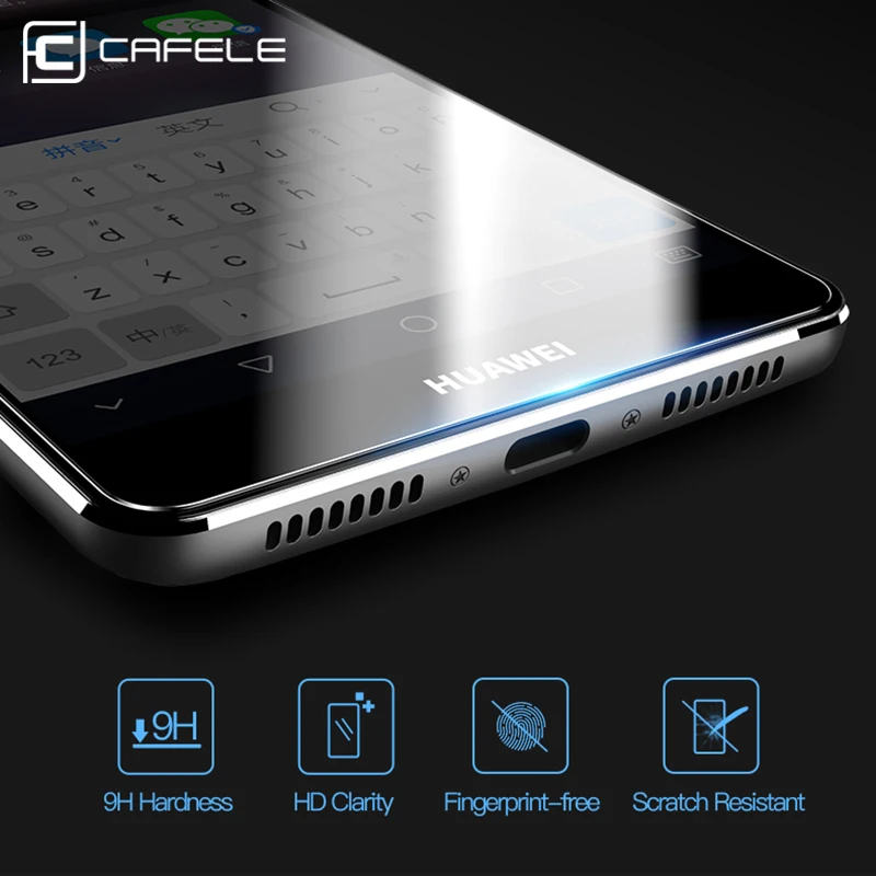 CAFELE 2.5D Закаленное стекло для Huawei mate 9 P20 30 Pro Honor 8 10 V10 V30 защита экрана HD Прозрачная