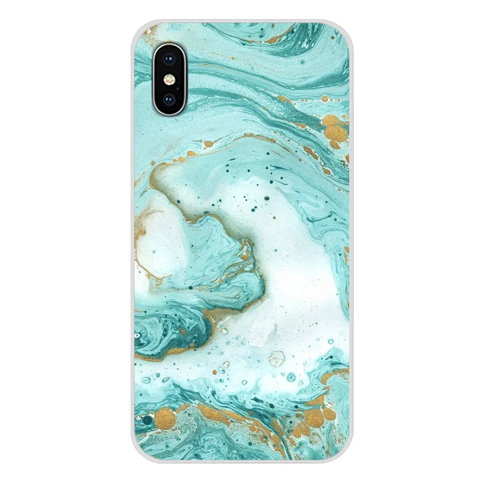 Мраморный зеленый камень аксессуары чехол для телефона Чехлы Samsung Galaxy A5 A6S A7 A8 A9S