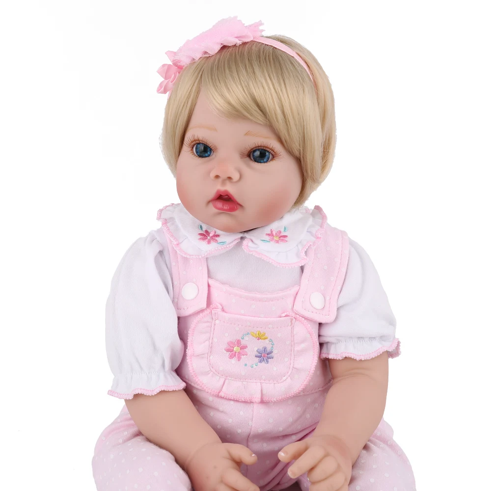 22 &quotкуклы Reborn Baby doll силиконовые виниловые Новорожденные 55 см Рождественский