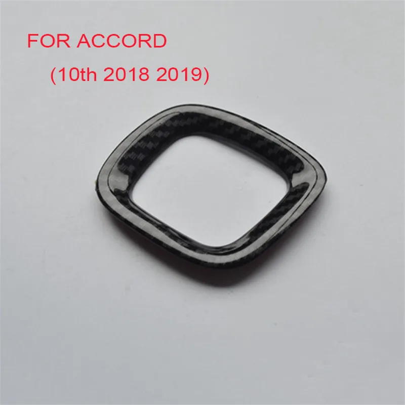 

Матовая Обложка для рулевого колеса из АБС-пластика, отделка для Honda Accord 2018 2019, углеродное волокно, цвет красный