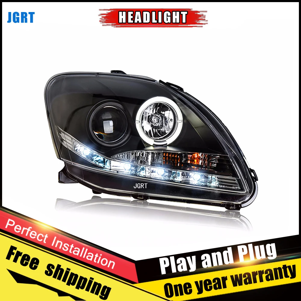 

Car Style LED headlights for Toyota vios 2008-2013 for vios head lamp LED DRL Lens Double Beam H7 HID Xenon bi xenon lens