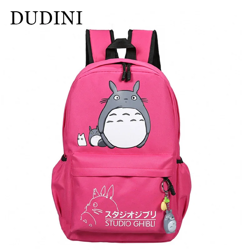 Dudini Новый Тоторо плеча backbacks мультфильм печати мешок элегантный дизайн студент