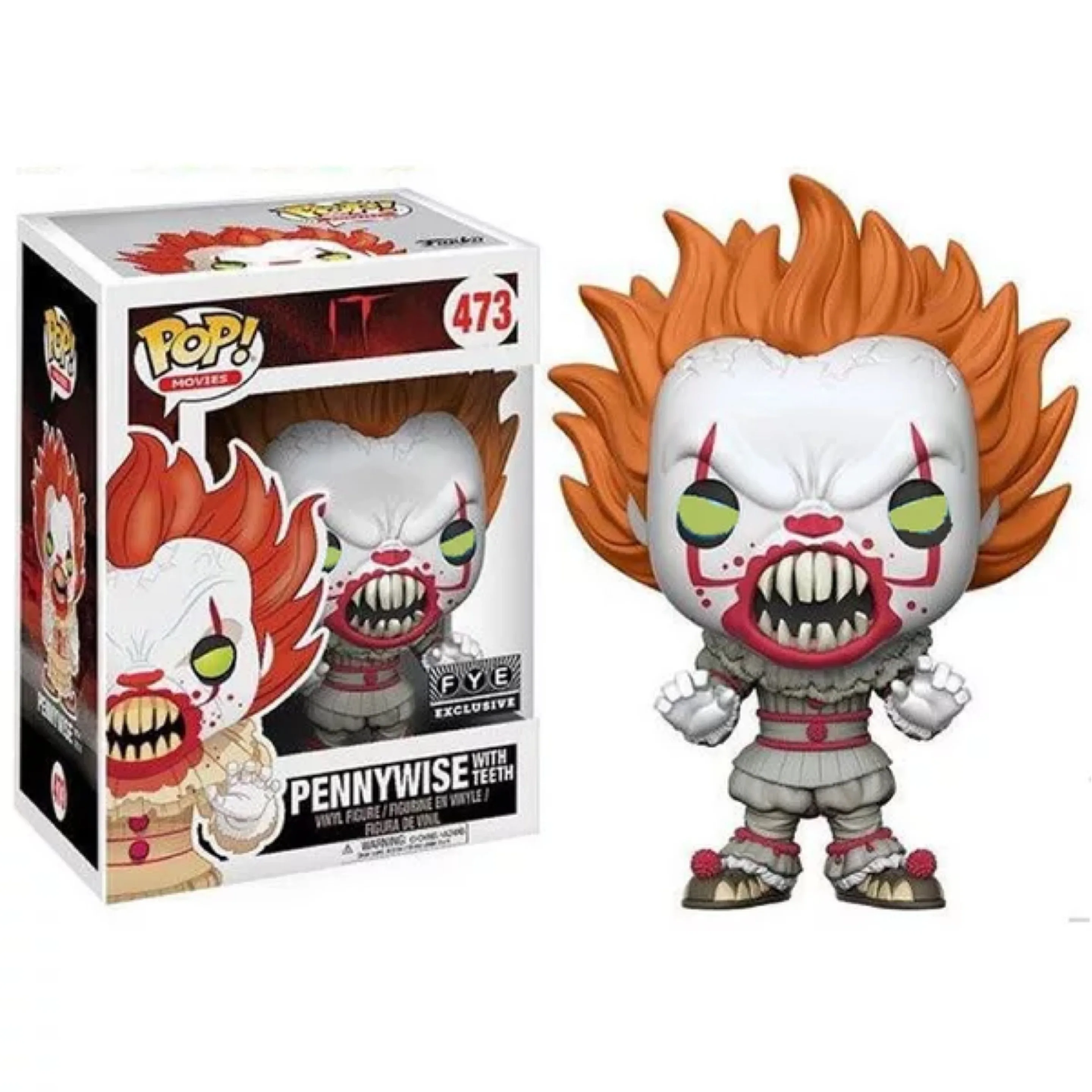 Funko pop фильм ужасов: IT-pennywise с зубами Виниловая фигурка модель игрушка в коробке
