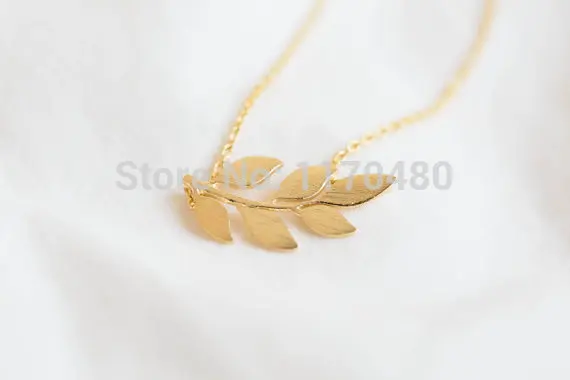 Женское ожерелье с подвеской в виде листьев Лавра|leaf necklace|fashion necklacenecklace fashion |