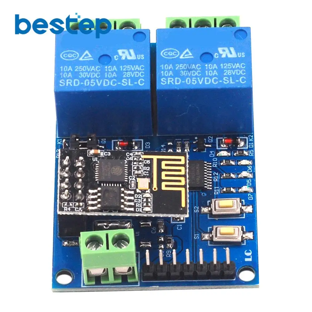 Реле канала Wi Fi 5 в ESP8266 модуль реле 2 релейный для смартфона IOT приложение