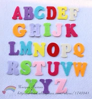 260pcs assorted die cutting felt alphabet letters non woven fabric cutting letters for baby toyheadbanddiy craft supplies
