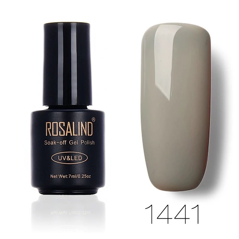 ROSALIND гель 1S 1323-1465 Vernis Полупостоянный обнаженный лак для ногтей 7 мл замачиваемый лак для ногтей маникюрный гель лак - Цвет: 1441