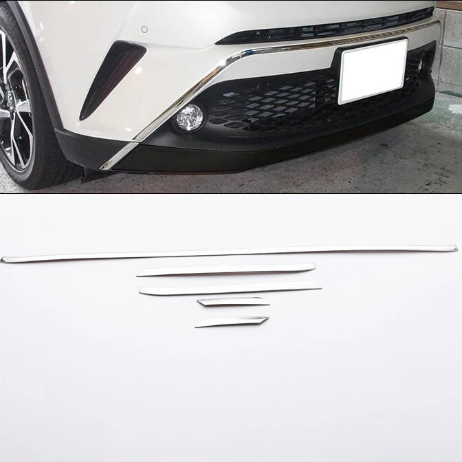 Передняя панель из нержавеющей стали SUS304 5 шт. отделка с гарниром верх для Toyota CHR C