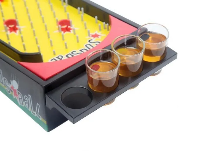 

Novelty Gifts Drinking Toys Party Games Pinball Machine Sudsball Set with Shot Glass KTV BAR HAPPYHOUR HOLIDAY BOARD GAME