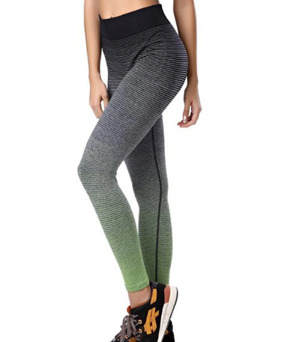 2018 фитнес женские колготки для бега спортивная одежда пуш ап эластичные