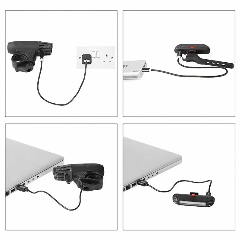 Велосипедные фонари передние и задние зарядка через USB|Велосипедная фара| |