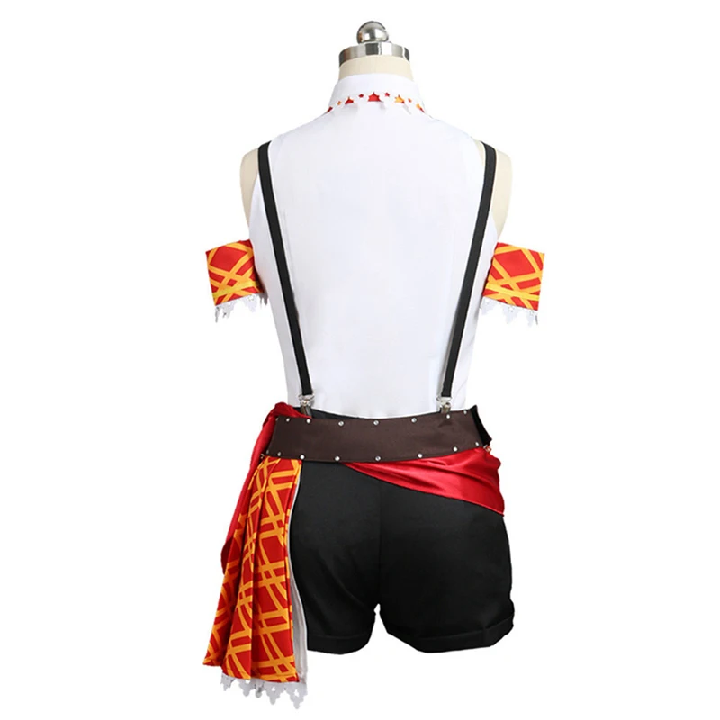 ROLECOS Anime BanG Dream! Cosplay Costumes Poppin Party Toyama Kasumi Costume Shorts with Bracelet for Women |