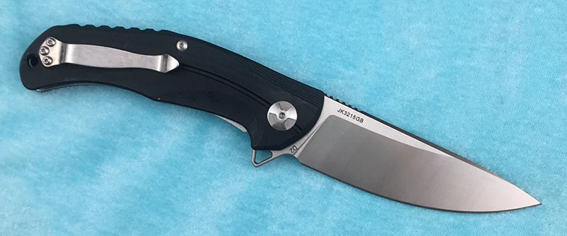 Складной нож LEMIFSHE JK3215G10 поворотный титановый Клинок с ручкой из метеорита для