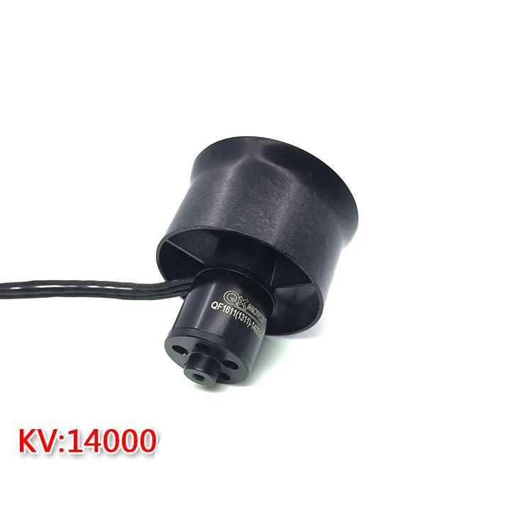 30 мм EDF Ducted Fan Set 6 Blades Электрический с 2s двигателем QF1611 7000KV / 14000KV бесщеточный мотор