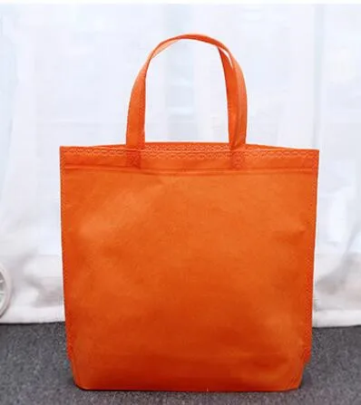 orange ETya многоразовая большая холщовая сумка-шоппер из хлопчатобумажной ткани, женские сумки на плечо, нетканый экологический чехол, Многофункциональный Органайзер - Цвет: orange