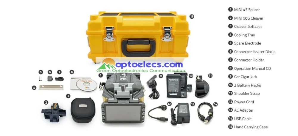 Бесплатная доставка DHL оптоволоконный термический сварочный аппарат Fiberfox Mini 4S |