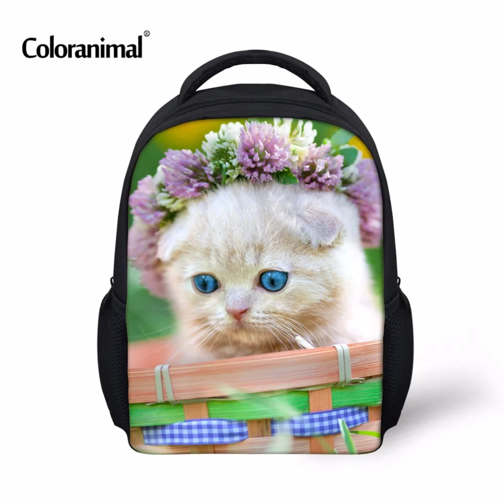 

Детские школьные ранцы Coloranimal, милый 3D рюкзак для книг с котами для детского сада и детского сада, праздничные подарки для мальчиков и девоче...