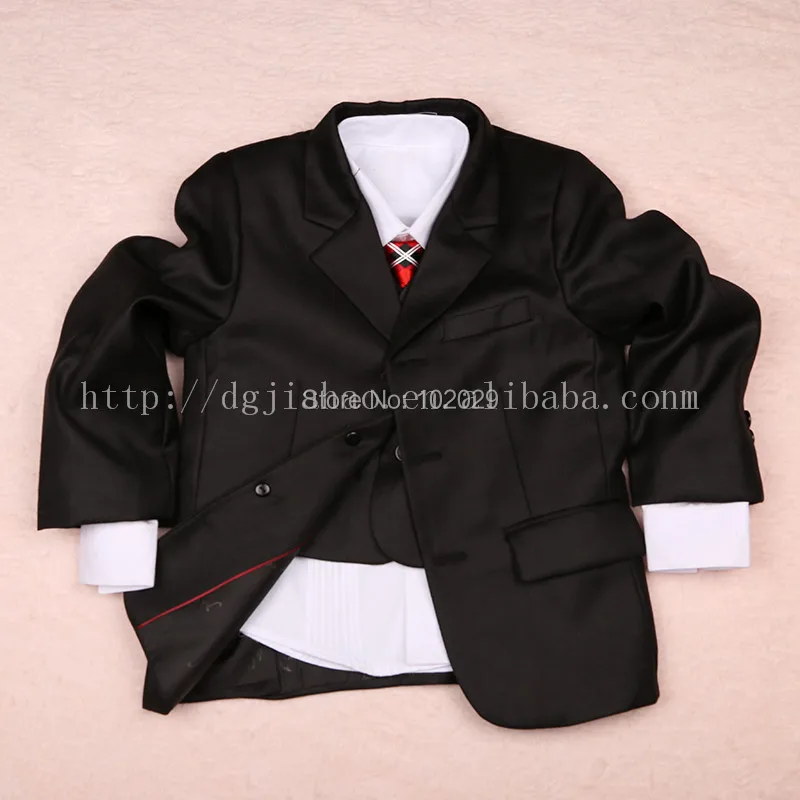 

On Sale Solid Boys Tuxedo Hot Selling three Piece Classic 100% Polyester Pure Kids Blazer / Boys Three Button