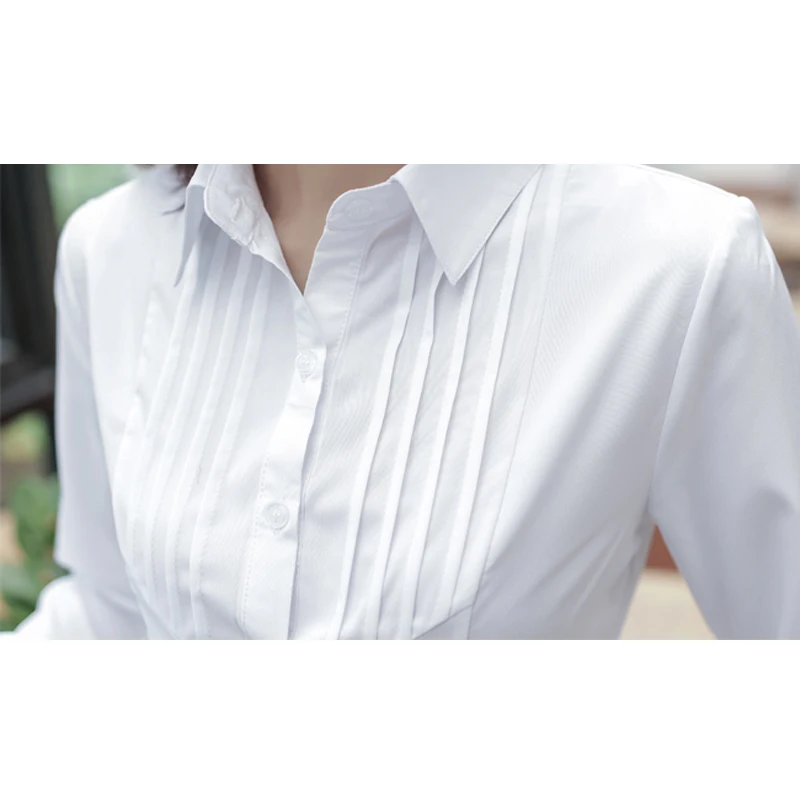 KOWELL Women's Shirts blusas femininas Solid Color Office Lady Long Sleeve Blouses Turn Down Collar Casual Work Tops S-5XL M71 |