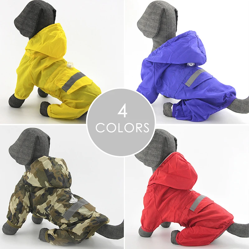 Дождевик для домашних питомцев обувь дождя сапоги один комплект