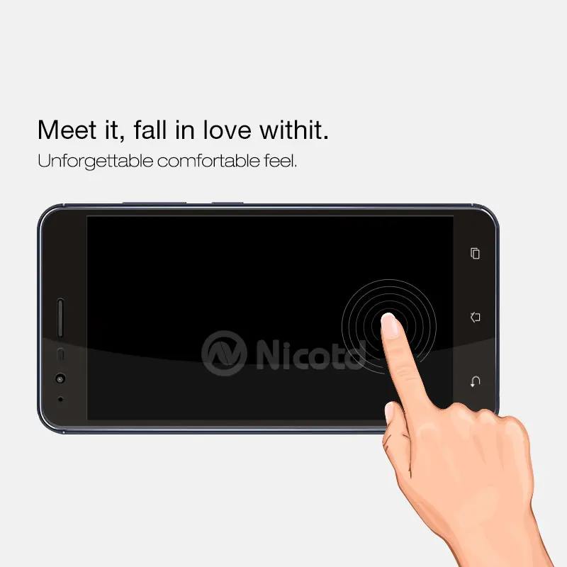 Закаленное стекло Nicotd 2.5D с полным покрытием для Asus Zenfone 3 Zoom ZE553KL защитная пленка