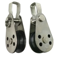 316 stainless steel pulley block for sailboat kayak anchor trolley marine boat canoe accessories
