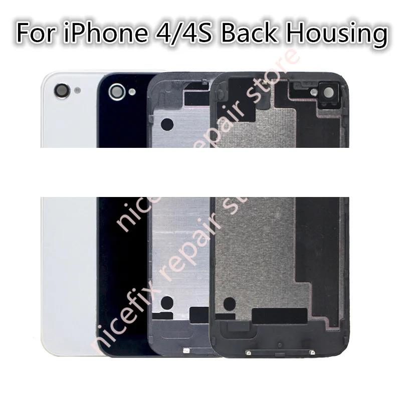 3 5 &quotзадняя крышка для iPhone 4/4S Задняя батареи Дверь панель пластина стеклянный