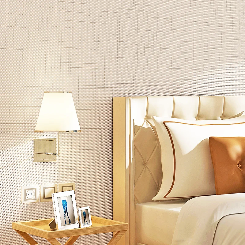 

Thick Non-woven Wallpaper Linen Pattern Wall Sticker,bedroom sofa tv backgroumd of wall paper roll,papel de parede listrado