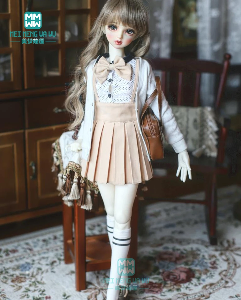 Кукла BJD одежда для 57 60 см 1/3 аксессуары модная рубашка из 5 частей плиссированная