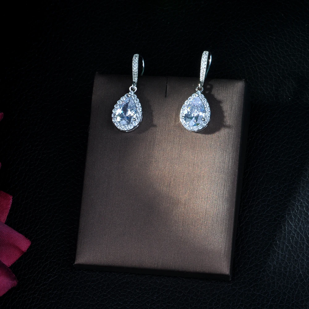 Элегантные свадебные украшения HIBRIDE с фианитами роскошные длинные