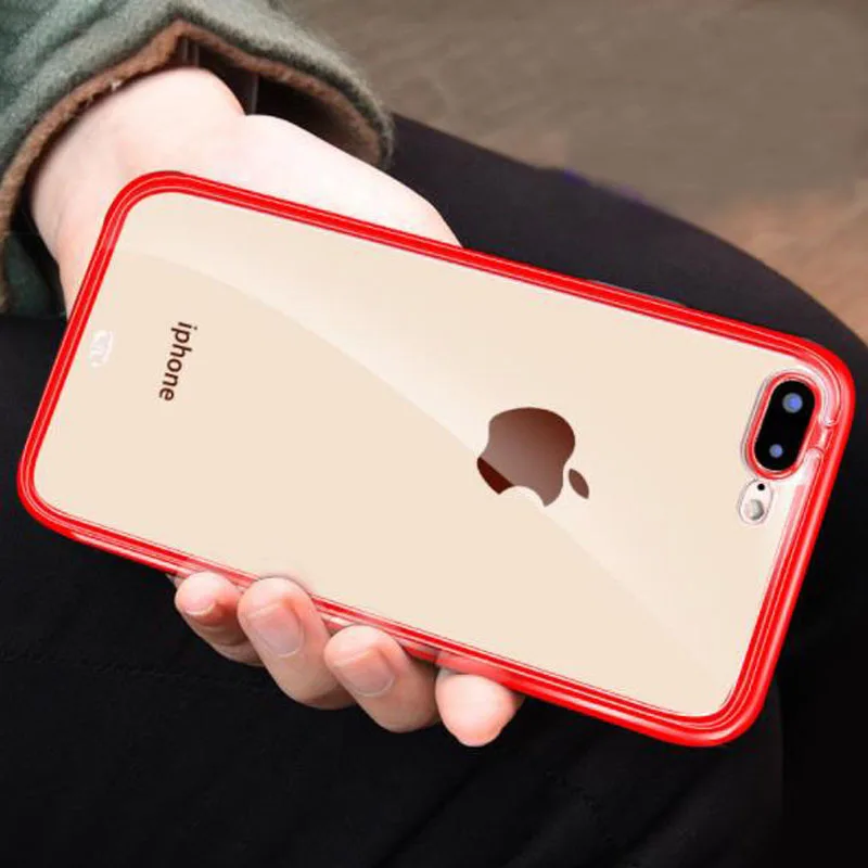 Transparent Shockproof Bumper TPU Silicone Phone Case For iPhone X XS XR Max 8 7 6 6S Plus Clear Protection Back Cover |