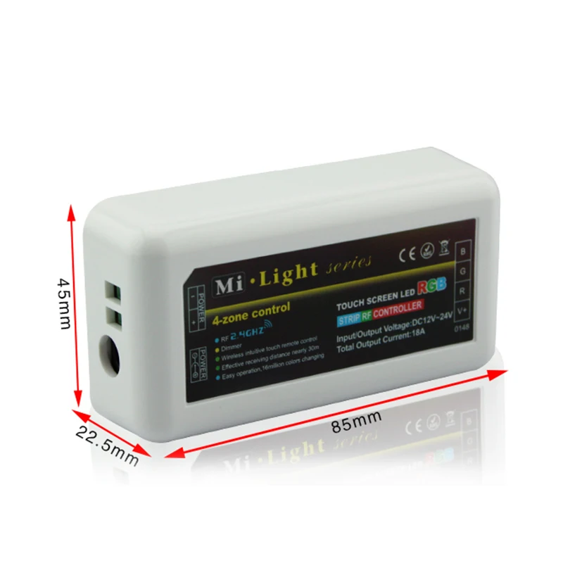 Milight DC12V или DC24V RGB 3 канала 18A 2 4G Wifi RF передача технологии 4 зоны Светодиодные полосы