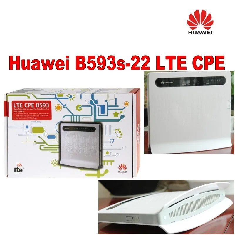 Бесплатная доставка 100 Мбит/с Разблокировка 4G LTE CPE маршрутизатор Huawei B593 B593S 22 +
